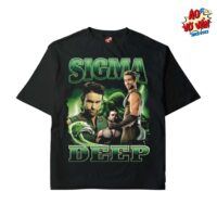 Áo thun sigma deep cotton vớ vẩn màu đen