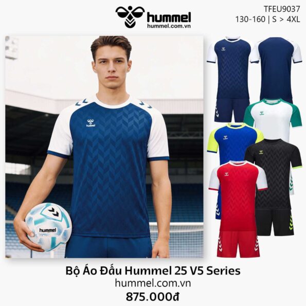 Bộ Áo Đấu Hummel 25 V5 Series TFEU9037 Trẻ Em & Người Lớn
