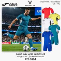 Bộ Áo Đấu Joma Embossed nhiều màu 3125FPB005