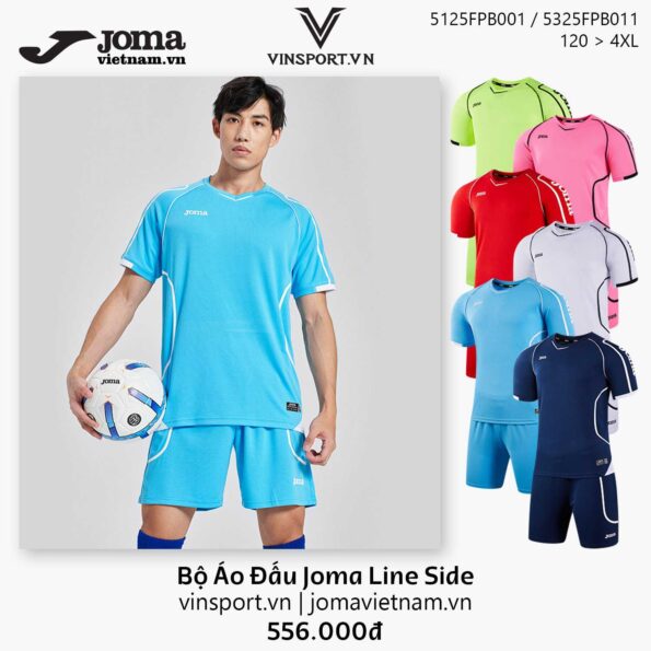 Bộ Áo Đấu Joma Line Side 5125FPB001 Chính Hãng