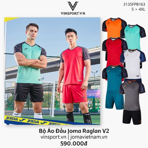Bộ Áo Đấu Joma Raglan V2 3135FPB163