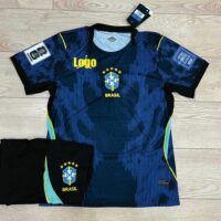 Bộ Quần Áo Bóng Đá Brazil world cup 2026 sân khách màu xanh (2)