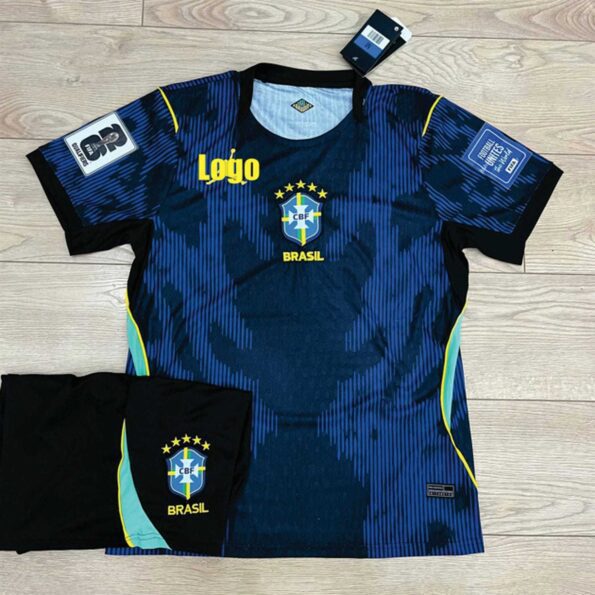 Bộ Quần Áo Bóng Đá Brazil world cup 2026 sân khách màu xanh (2)