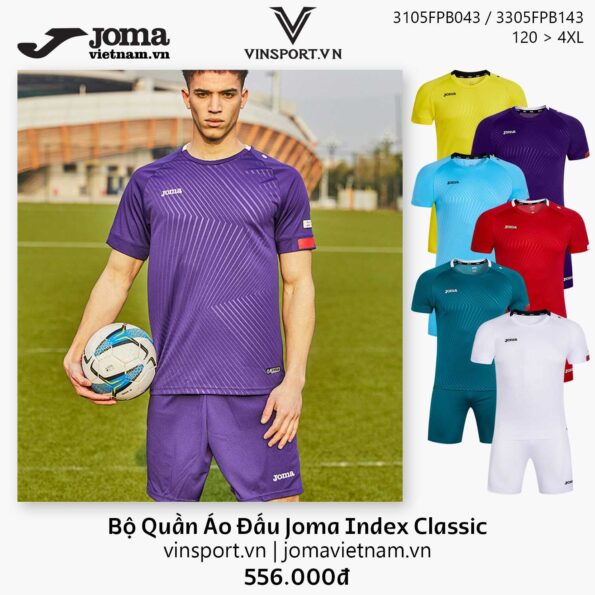 Bộ Quần Áo Đấu Joma Index Classic 3105FPB043 nhiều màu