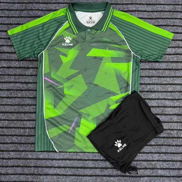 Bộ Quần Áo Polo Kelme Mix Nội Địa 2026 v2 xanh lá (2)