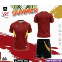 Bộ quần áo Alpha Summer Cận Cao Cấp chính hãng nhiều màu đỏ
