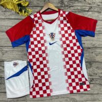 Bộ quần áo bóng đá croatia world cup 2026 màu đỏ trắng (2)