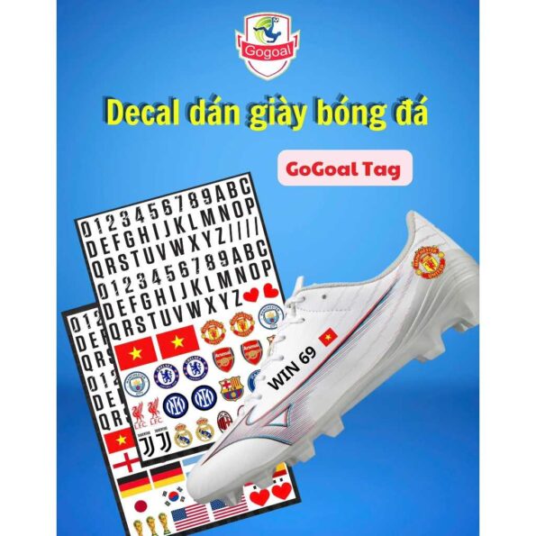 Miến Dán Gogoal Dán Giày Logo Các Câu Lạc Bộ Thể Thao không cần nhiệt (2)