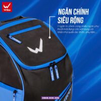 Ba lô túi hộp thể thao helix wika đựng vợt pickleball nhiều màu trắng hồng