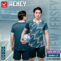 Bộ Thể Thao Đá Bóng Wika Weney xanh ya