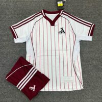 Bộ quần áo bóng đá Arsenal x adidas US Pack 2025 26 trắng vạch đỏ (3)