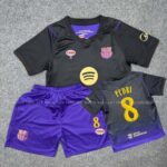 Bộ quần áo bóng đá Barca 2026 màu tím đen (1)