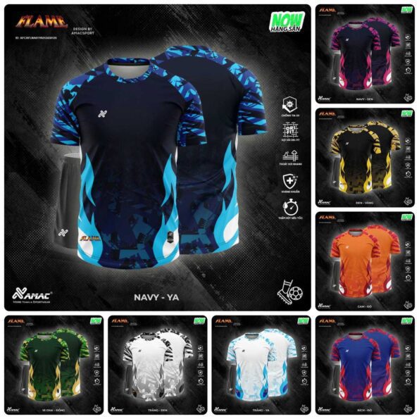 Bộ quần áo bóng đá Flame Amac Lửa Cháy chính hãng