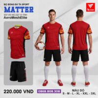 Bộ quần áo bóng đá TA Sport Matter chính hãng vải Aero Mesh Elite vàng be