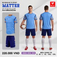 Bộ quần áo bóng đá TA Sport Matter chính hãng vải Aero Mesh Elite vàng be
