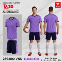 Bộ quần áo bóng đá TA Sport TA30 chính hãng vải Aero Mesh Elite màu vàng be