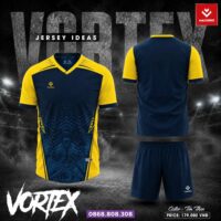 Bộ quần áo bóng đá Vortex chính hãng Hacorio vải Dri Fit nhiều màu trắng đỏ