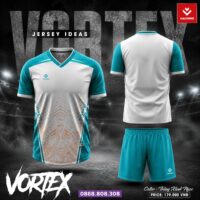 Bộ quần áo bóng đá Vortex chính hãng Hacorio vải Dri Fit nhiều màu trắng đỏ