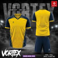 Bộ quần áo bóng đá Vortex chính hãng Hacorio vải Dri Fit nhiều màu trắng đỏ