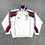 Áo Khoác Gió Đội Tuyển Anh 1998 Chống Thấm Nước màu trắng (2)