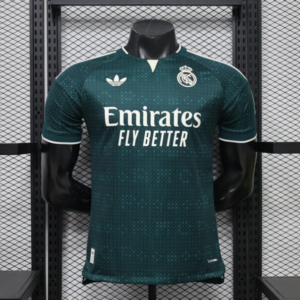 Áo bóng đá banh real madrid xanh lá đập bản player cao cấp (2)