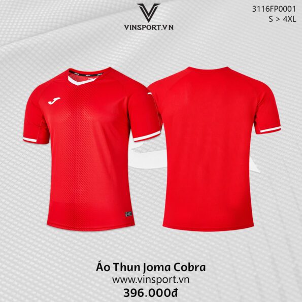 Áo thun Joma Cobra 3116FP0001 Thời Trang Thể Thao Nhiều Màu đỏ