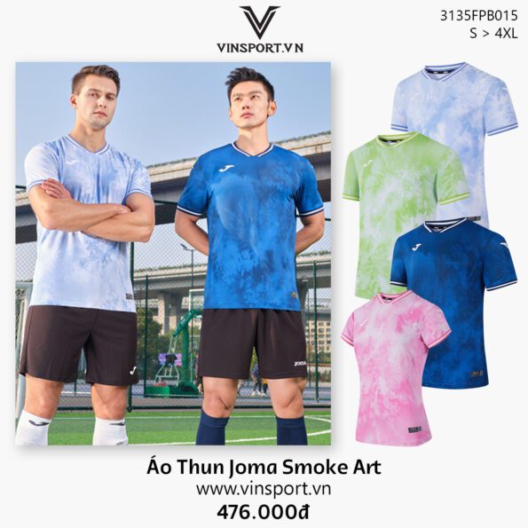 Áo thun joma Smoke art 3135FPB015 nam nữ nhiều màu
