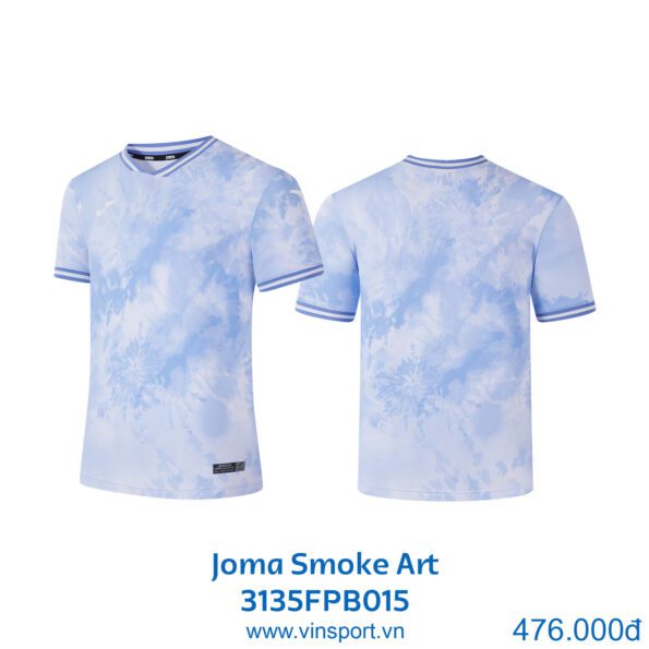 Áo thun joma Smoke art 3135FPB015 nam nữ nhiều màu trắng xanh