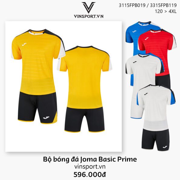 Bộ bóng đá Joma Basic Prime 3115FPB019 chính hãng