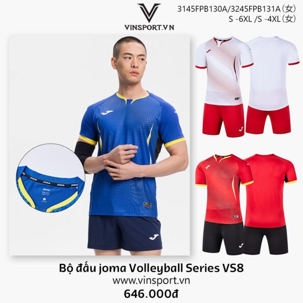 Bộ đấu joma Volleyball Series VS8 3145FPB130A nam nu