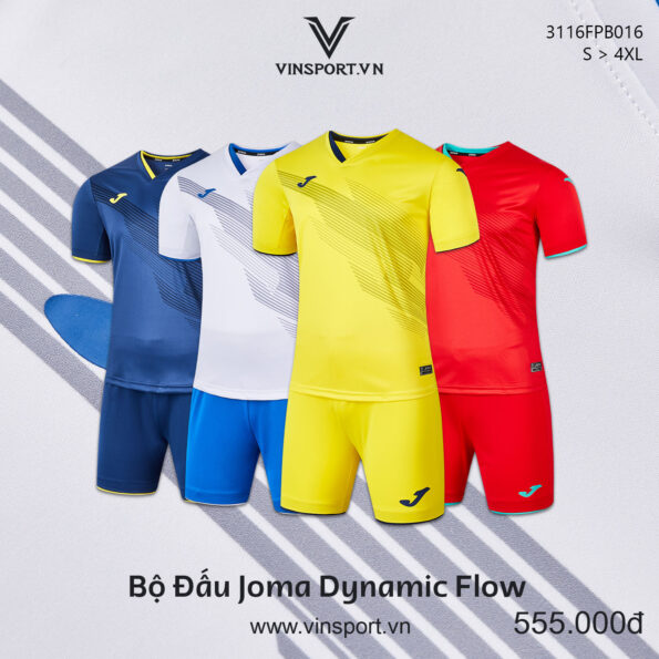 Bộ quần áo bóng đá Joma Dynamic Flow 3116FPB016 nhiều màu