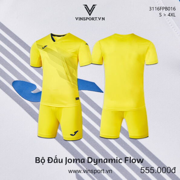 Bộ quần áo bóng đá Joma Dynamic Flow 3116FPB016 nhiều màu vàng