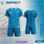 Bộ quần áo bóng đá Wika Impact chính hãng nhiều màu xanh dương