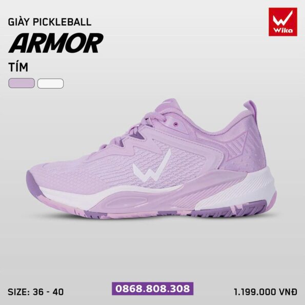 Giày thể thao Wika Armor chính hãng màu tím