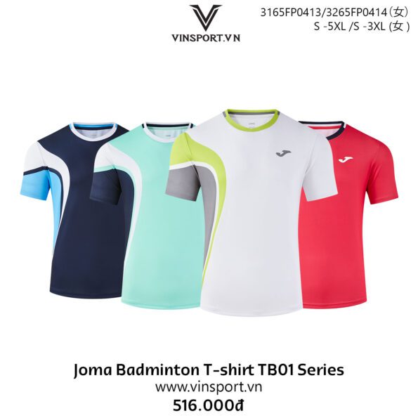 Joma Badminton T-shirt TB01 Series 3165FP0413 nhiều màu