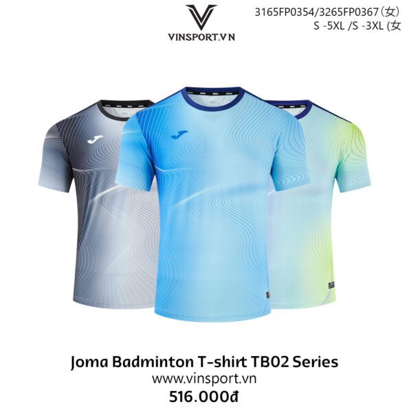 Joma Badminton T-shirt TB02 Series 3165FP0354 nhiều màu
