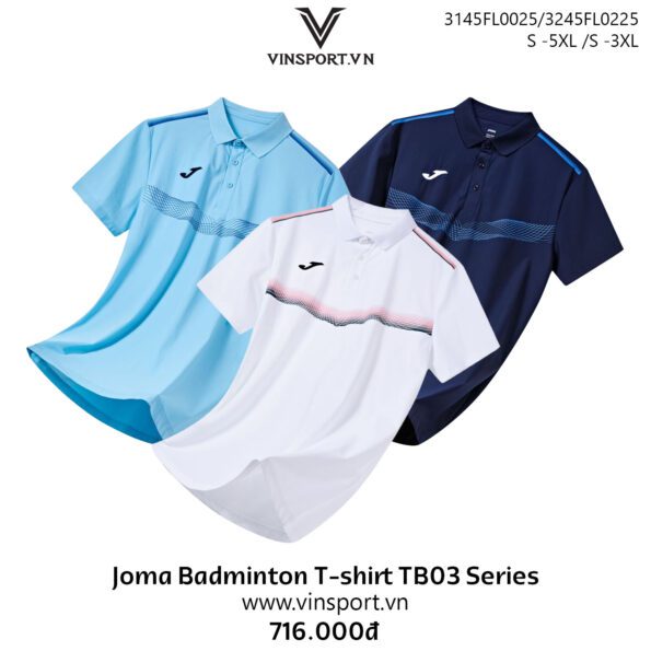 Joma Badminton T-shirt TB03 Series mã 3145FL0025