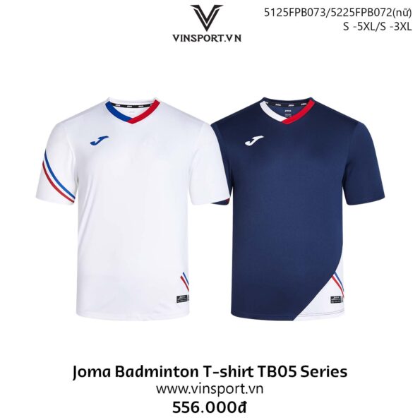 Joma Badminton T-shirt TB05 Series mã 5125FPB073 nhiều màu nam nữ