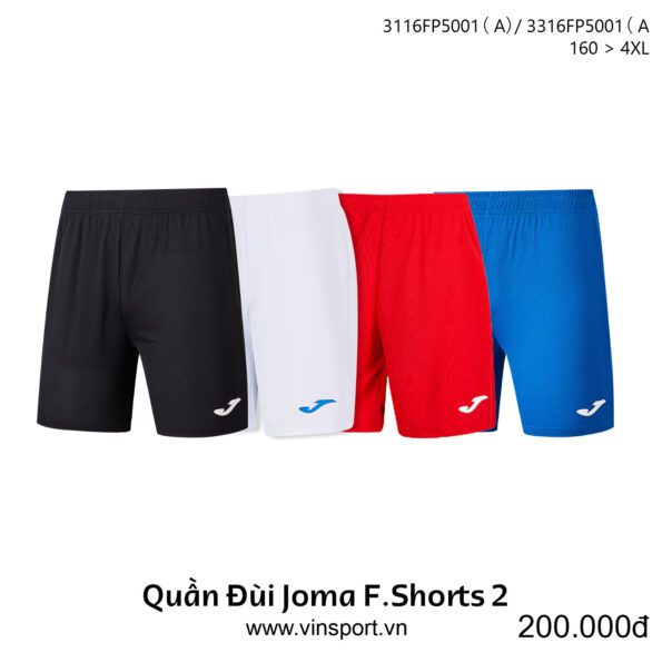 Quần Đùi Joma F.Shorts 2 3116FP5001 nhiều màu