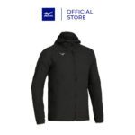 Áo Khoác Gió Mizuno NAM TECH LIGHT HOODED JACKET màu đen (1)