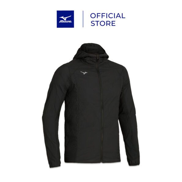 Áo Khoác Gió Mizuno NAM TECH LIGHT HOODED JACKET màu đen (1)