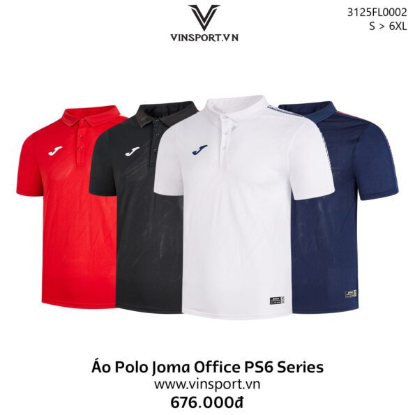 Áo Polo Joma Office PS6 Series mã 3125FL0002 nhiều màu