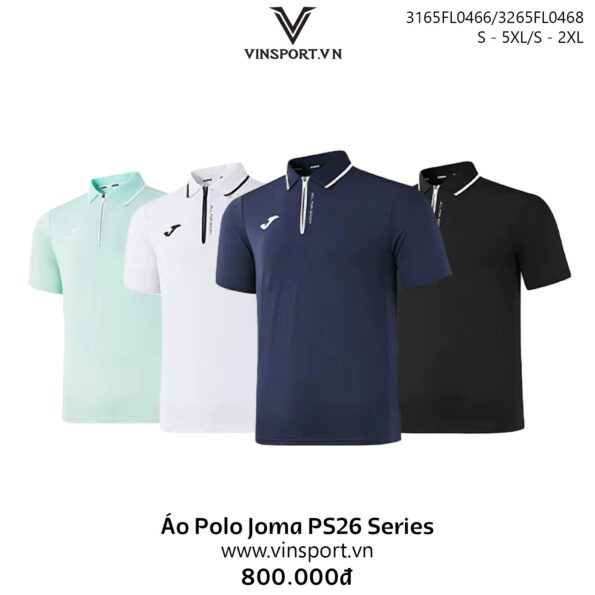 Áo Polo Joma PS26 Series mã 3165FL0466 nhiều màu
