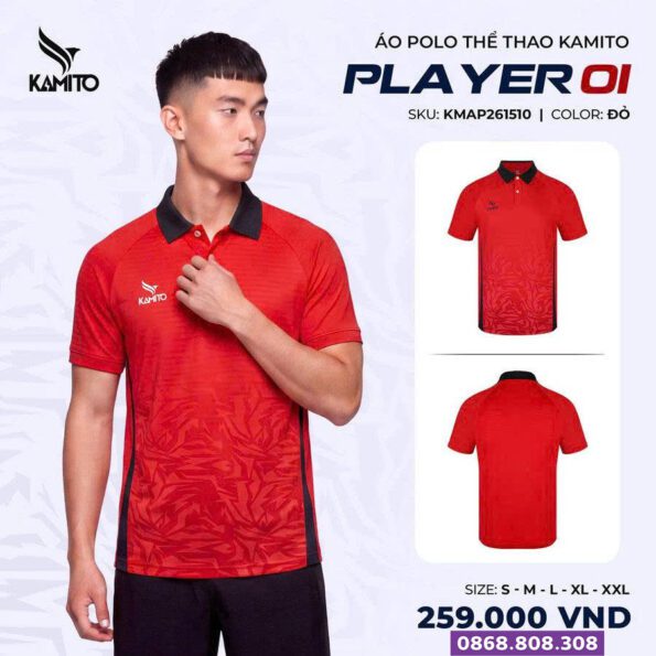 Áo polo Kamito player 01 chính hãng (2)