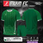 Bộ quần áo Jotado MUVN FC áo bóng đá chính hãng xanh lá