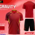 Bộ quần áo bóng chuyền nam nữ gravity sao việt sport hồng
