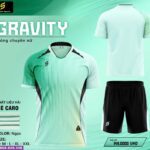 Bộ quần áo bóng chuyền nam nữ gravity sao việt sport hồng