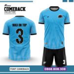 Bộ quần áo bóng đá Comeback Amac Chính Hãng Vải Mè đỏ đen