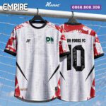 Bộ quần áo bóng đá Empire Amac Chính Hãng Vải Mè đỏ đô