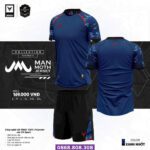 Bộ quần áo bóng đá Manmoth chính hãng VH Sport blue